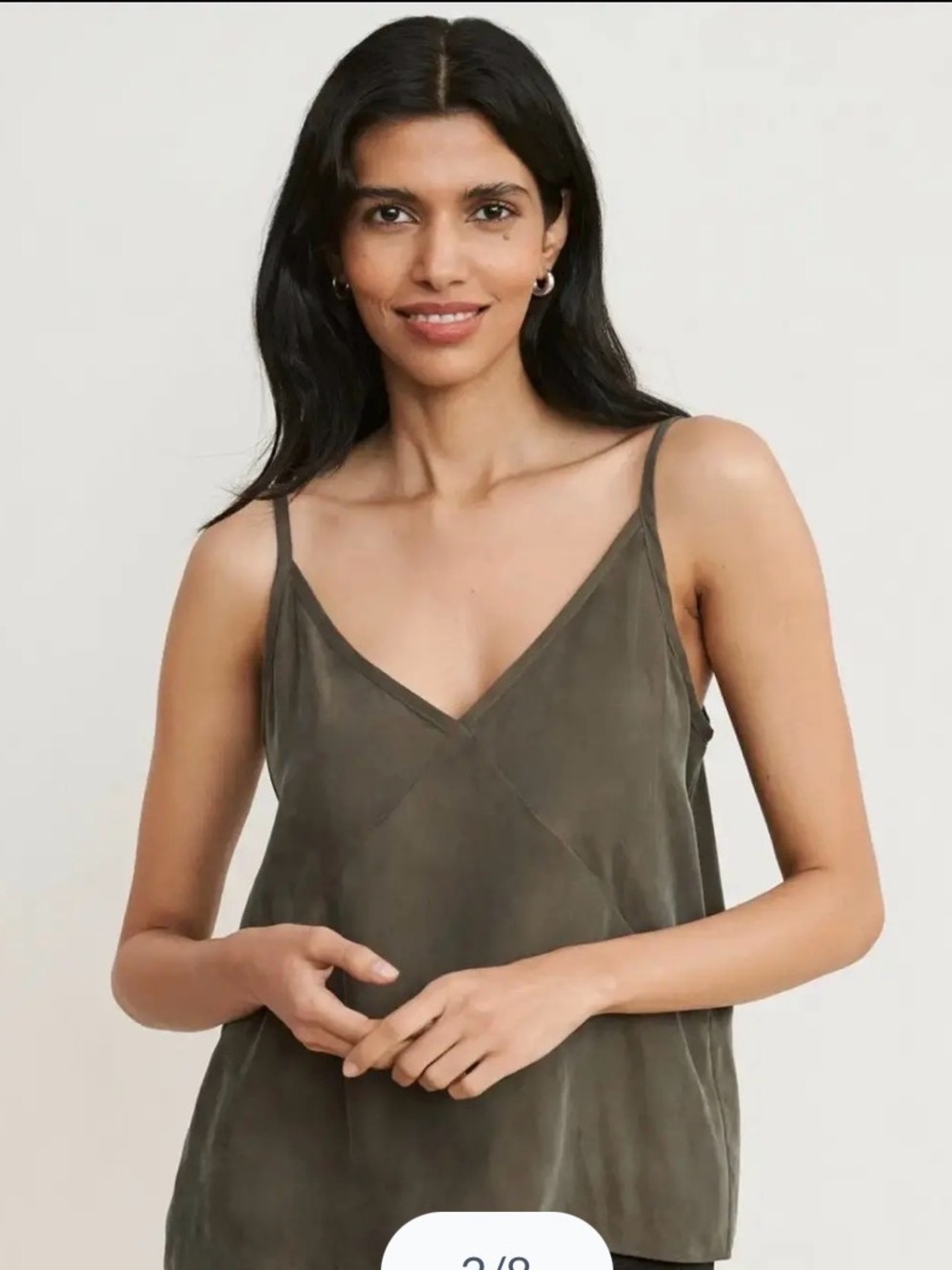 Jenni Kayne Rio Cami in Moss Green